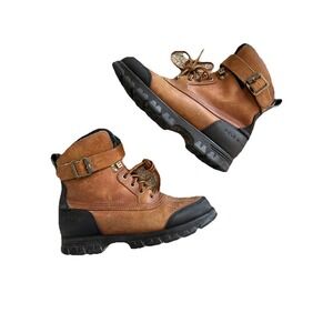 VTG Women's Polo Sport Leather Lace Up Buckle Waterproof‎ Hiking Boots Shoes  7